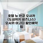 호텔 뉴 한큐 오사카 (도심위치 비즈니스) 오사카 아고다 할인예약 팁