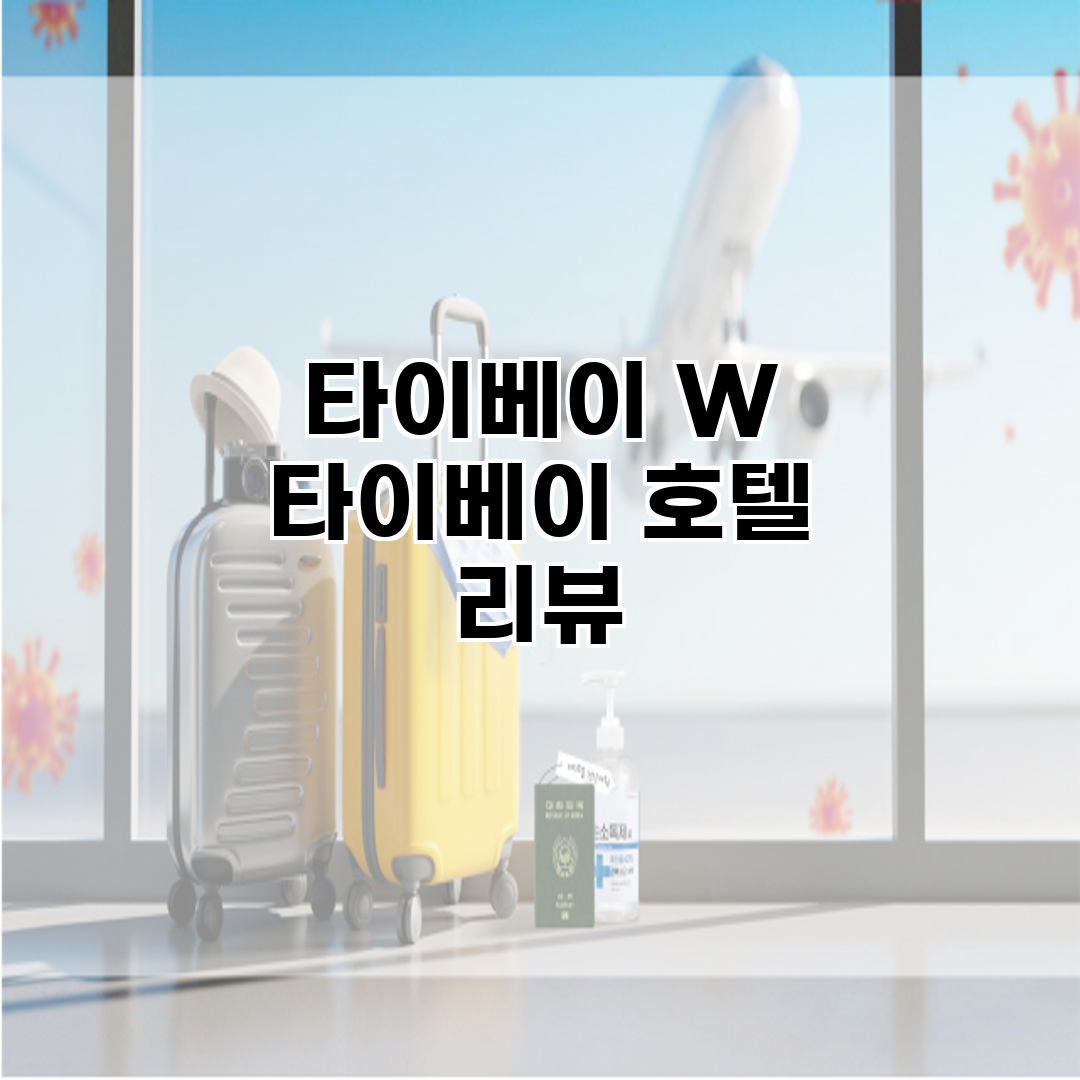 타이베이 W 타이베이 호텔 리뷰