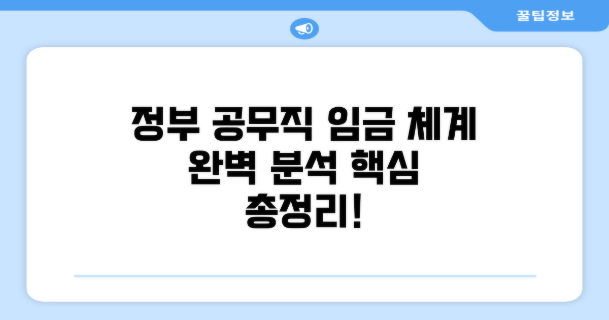 정부 공무직 임금 체계 이해하기