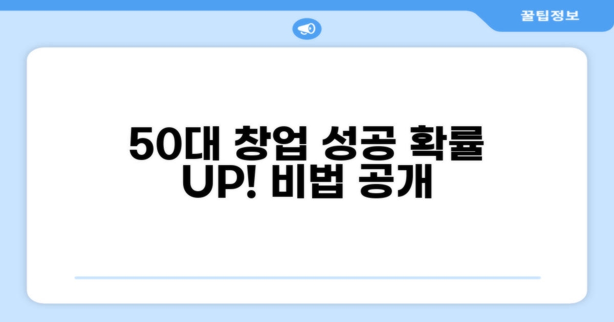50대 창업, 성공 확률 높이는 비법