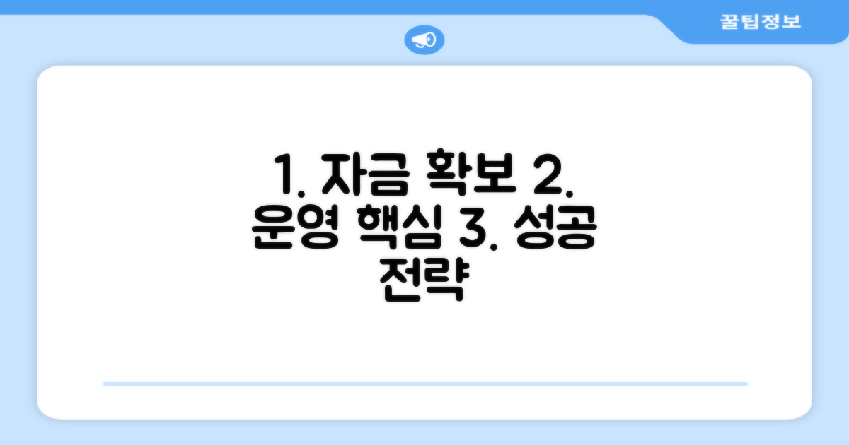 자금 확보와 운영 전략 핵심 노하우