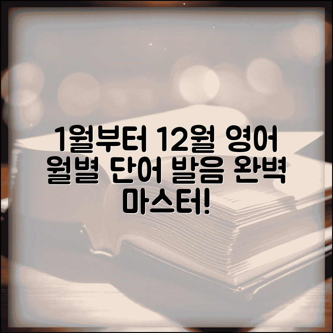영어로 1월부터 12월 | 월별 영어 단어 + 발음 완벽 가이드