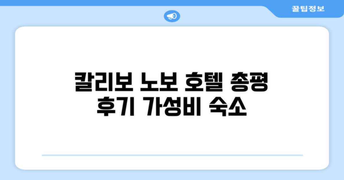 🎯 아시아 노보 부티크 호텔-칼리보 총평