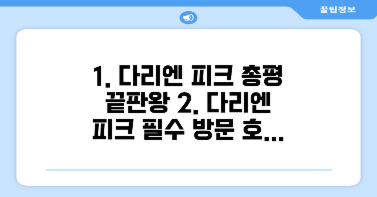 다리엔 피크 호텔 총평