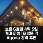 4박 5일 보홀 G 호텔 숙박 후기, 기대 이상 만족! 재방문 의사 있어요