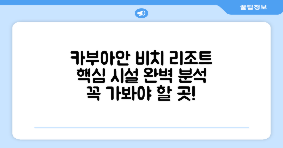카부아-안 비치 리조트, 편의시설 상세 후기