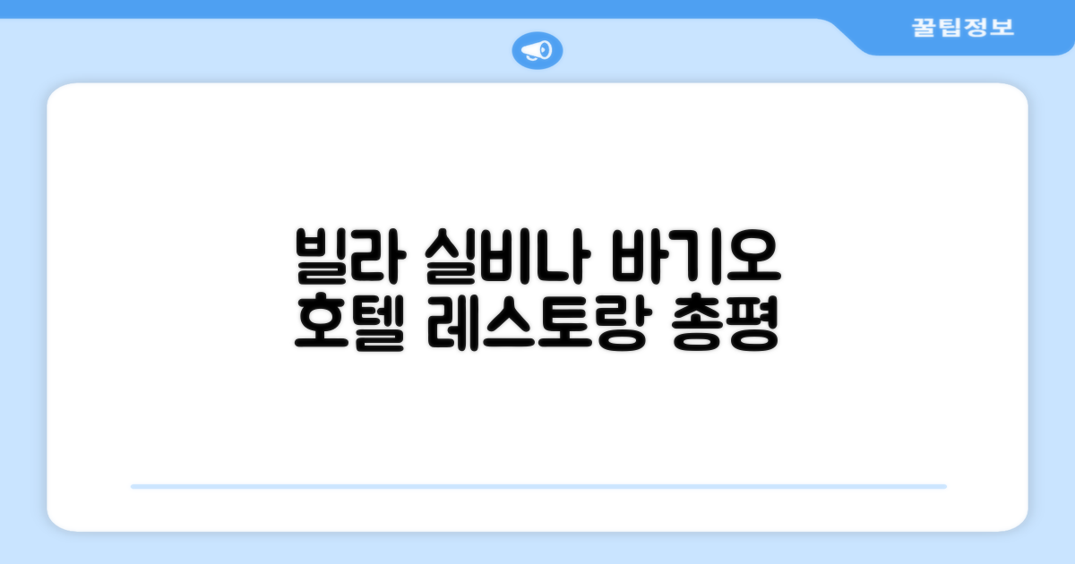 빌라 실비나 호텔 앤 레스토랑 바기오 총평