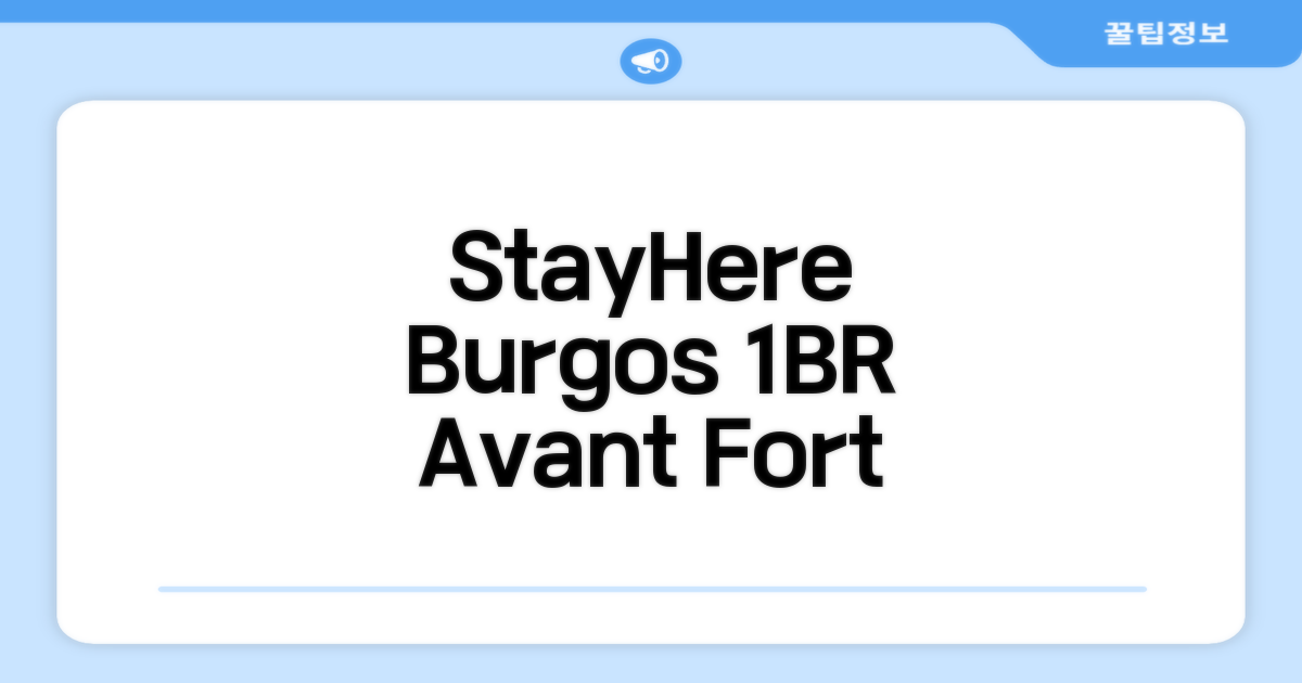 StayHere Burgos Circle 1 Bedroom Avant Fort Gym 객실 후기