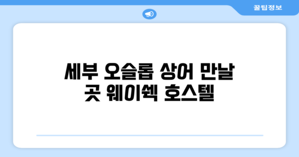 세부 오슬롭에서 상어 관찰을 위한 완벽한 베이스캠프, 웨이 쉑 호스텔