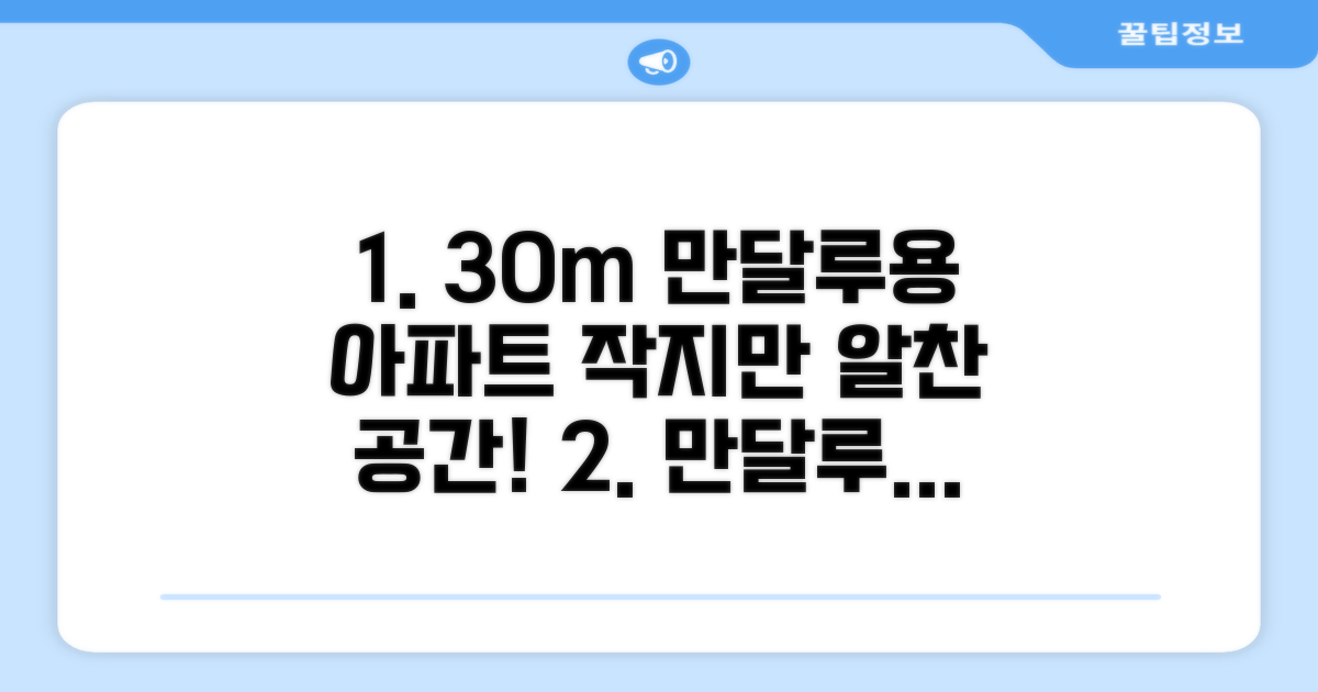 만달루용 아파트먼트 30m² 후기