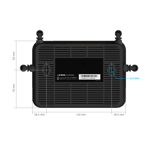 ipTIME 유무선 공유기, AX3000Q, 1개 상세 이미지 1