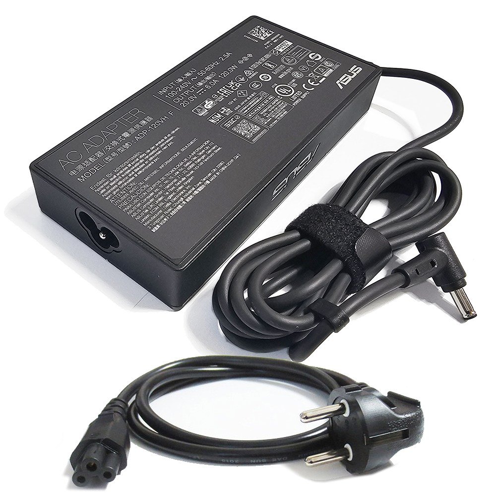 아수스 정품 ADP-120VH 120W 노트북 어댑터 충전기 20V 6A 4.5X3.0mm(센터핀) 전원케이블제공, ADP-120VH + 전원케이블 상세 이미지 1