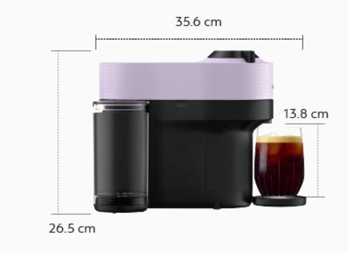 네스프레소 버츄오 팝 플러스 커피머신, GCV6, 라일락 상세 이미지 1