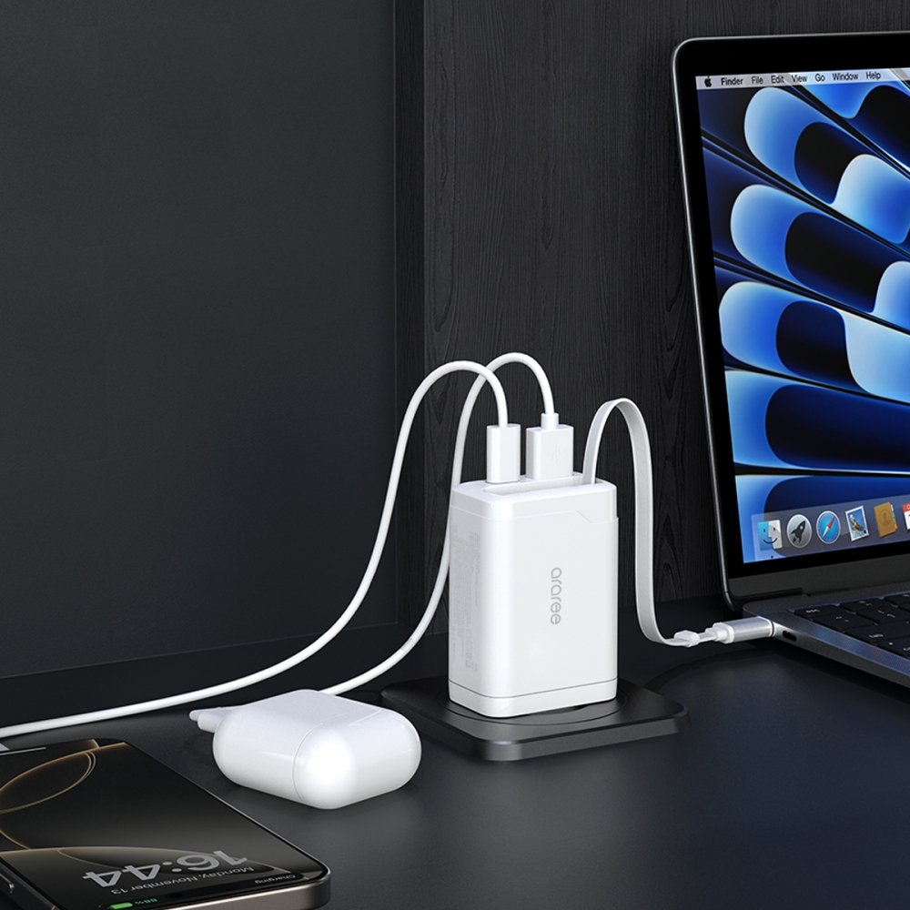 65W GaN 2포트 C타입 케이블 일체형 PD PPS 초고속 충전기 볼트65 상세 이미지 2