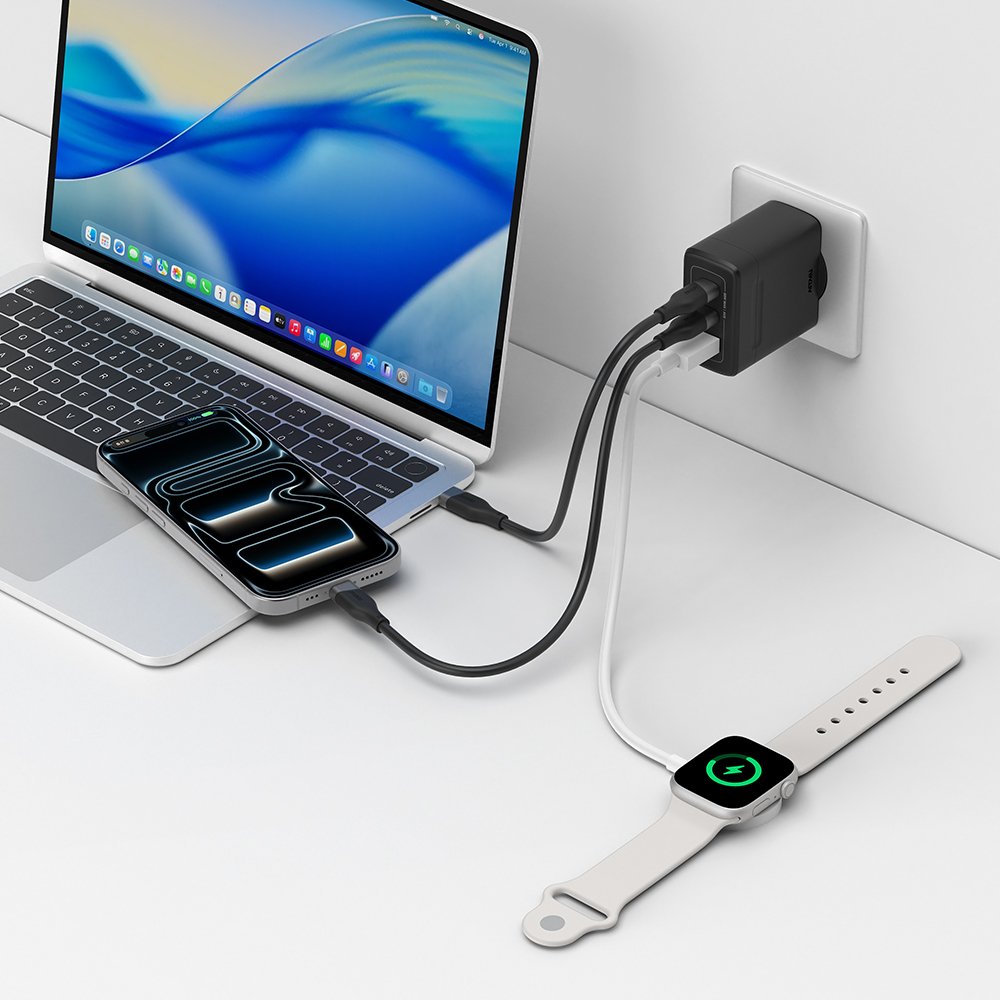 PD 3.2 65W AVS GaN 접지 멀티 초고속 충전기 GB652 블랙 상세 이미지 1