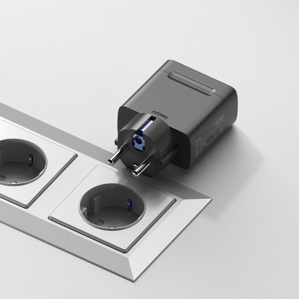 PD 3.2 65W AVS GaN 접지 멀티 초고속 충전기 GB652 블랙 상세 이미지 2