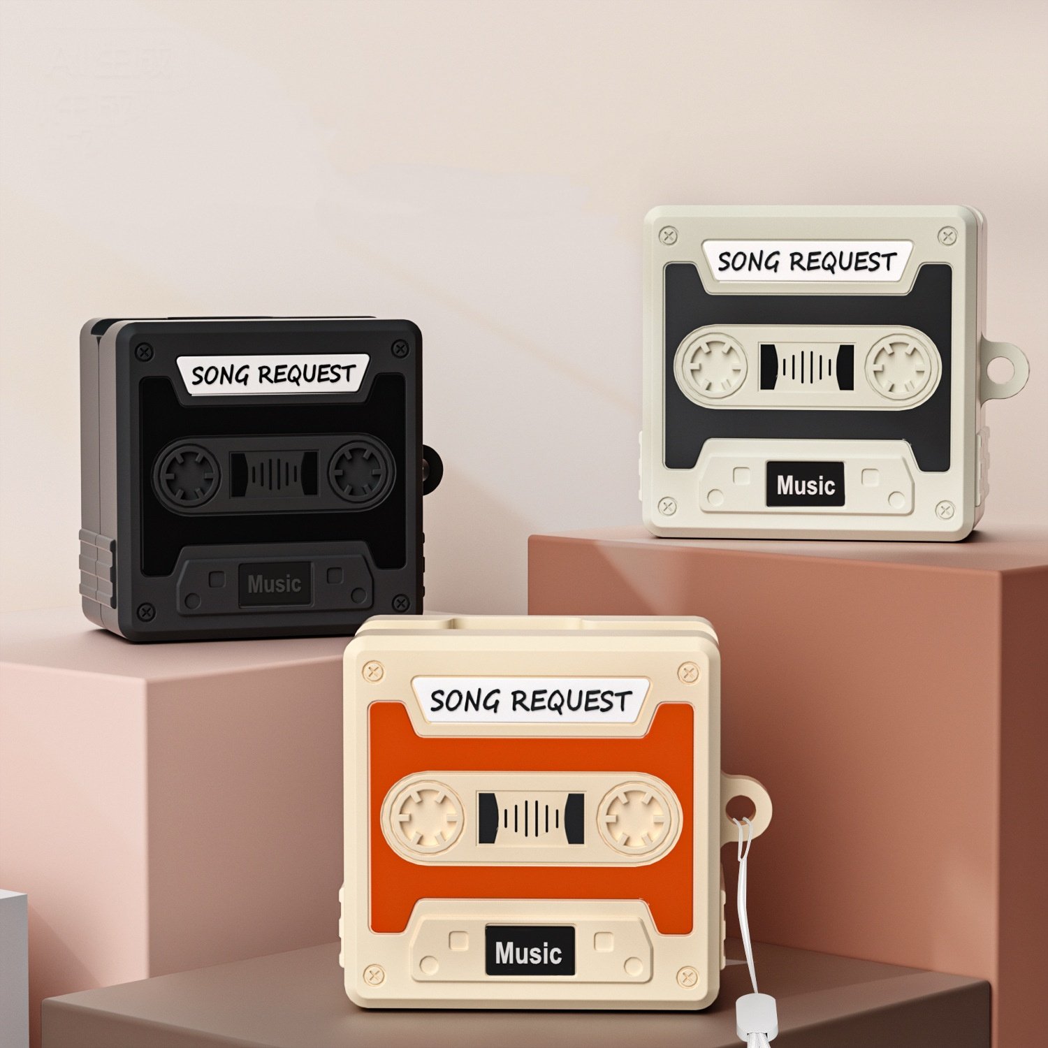 갤럭시 버즈4 프로 케이스 레트로 카세트 커버 카라비너 세트 호환 상세 이미지 1