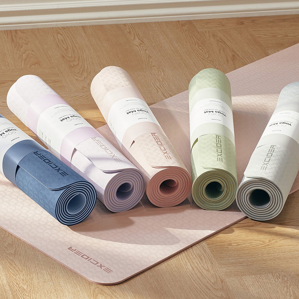 엑사이더 고요 TPE 요가매트 8mm 와이드 운동 헬스 메트 홈트 상세 이미지 1