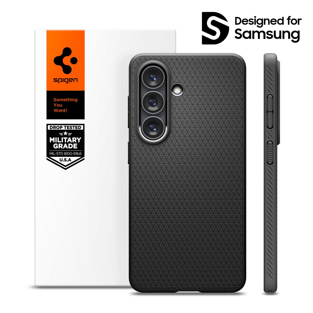 슈피겐 갤럭시 케이스 리퀴드에어 매트블랙, 갤럭시S26 상세 이미지 1