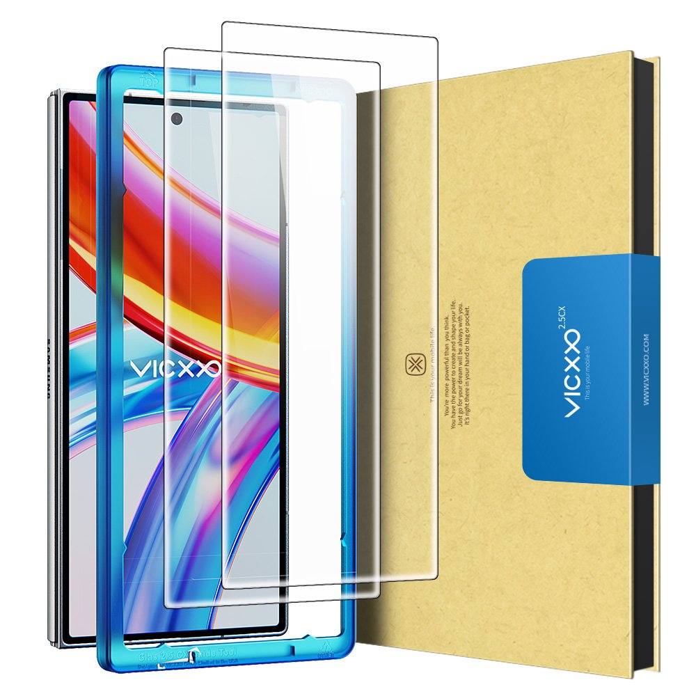 빅쏘 2.5CX 지문인식 강화유리 액정보호필름 갤럭시Z 폴드7, 2매입 상세 이미지 1