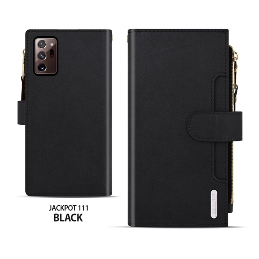 잭키 지퍼형 카드 지갑 가죽 케이스 레드, 갤럭시S25 울트라 상세 이미지 1