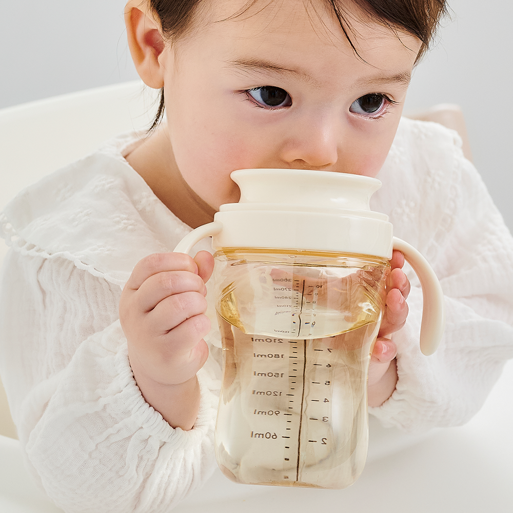 자기주도 유아컵 흘림방지 아기물병 어린이집 유치원 물병 빨대컵 300ml 상세 이미지 1