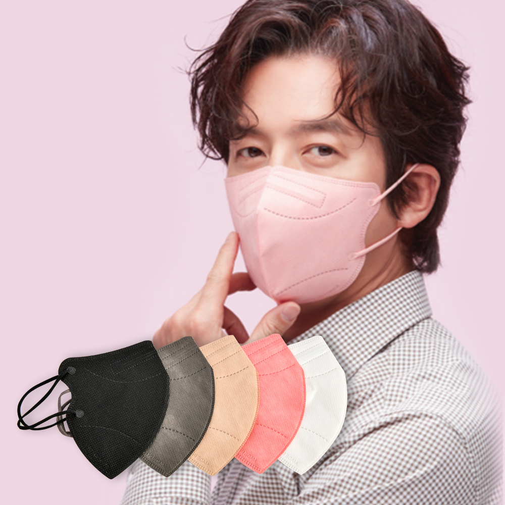 케이바이오 정준호 KF94 새부리형 마스크 숨편한 마스크 L(대형), 핑크, 100개 상세 이미지 1