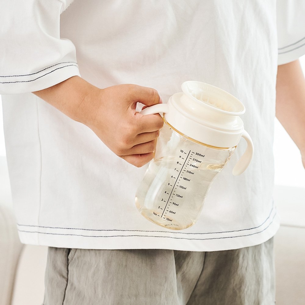 자기주도 유아컵 흘림방지 아기물병 어린이집 유치원 물병 빨대컵 300ml 상세 이미지 1