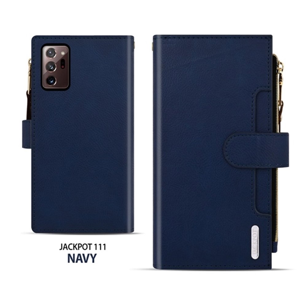 잭키 지퍼형 카드 지갑 가죽 케이스 레드, 갤럭시S25 울트라 상세 이미지 2