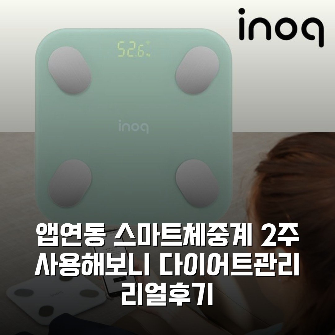 앱연동 스마트체중계 2주 사용해보니 다이어트관리 리얼후기