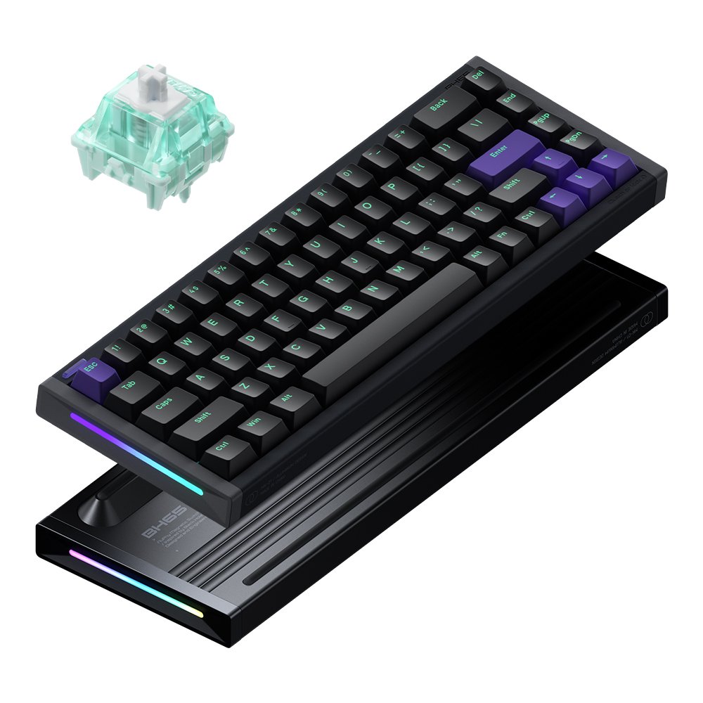 NUPHY BH65 기계식키보드 래피드 트리거 자석축 게이밍 풀 알루미늄 다크매터, 마그네틱축 Jade Pro 상세 이미지 1