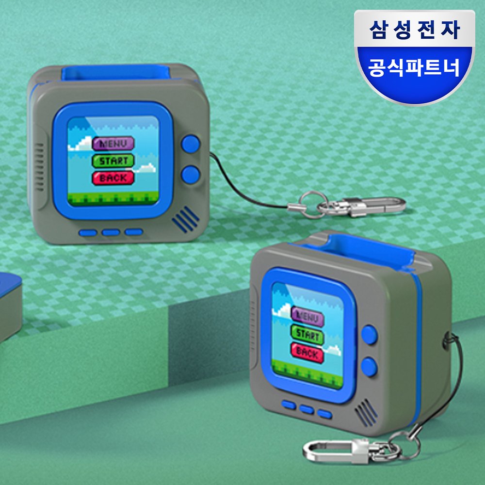 삼성 갤럭시 버즈4 버즈4프로 케이스 레트로 픽셀 메뉴 커버 상세 이미지 1